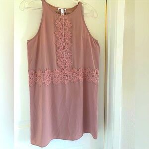 Elegant Lace Trim Leith Pink Top